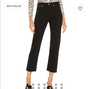 Levi’s Black Wedgie Straight Denim High Waist